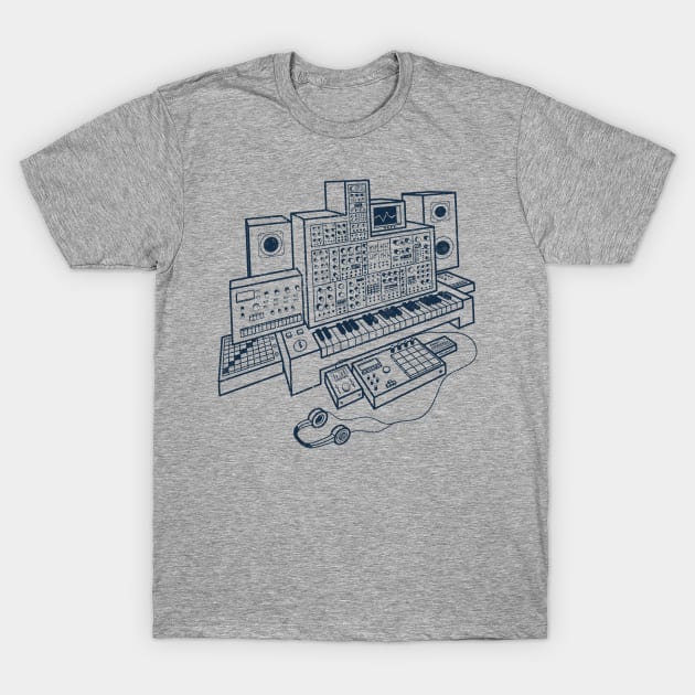 Modular Synthesizer for Electronic Musician T-Shirt by Mewzeek_T